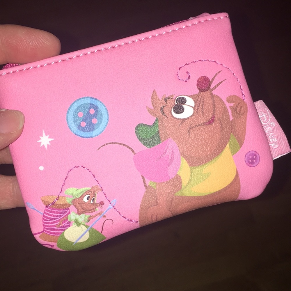Disney coin purse cinderella mice new